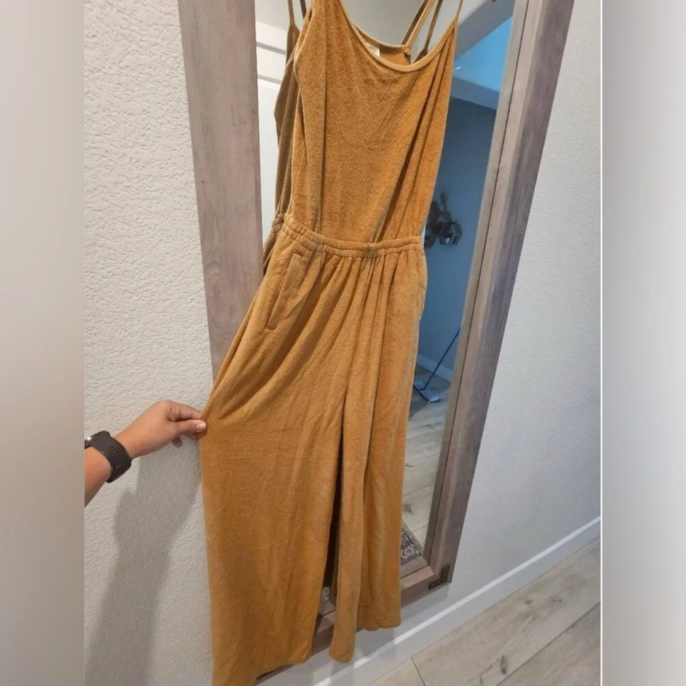 NWOT Aerie offline terry cloth rusted jumpsuit XS - Picture 7 of 10
